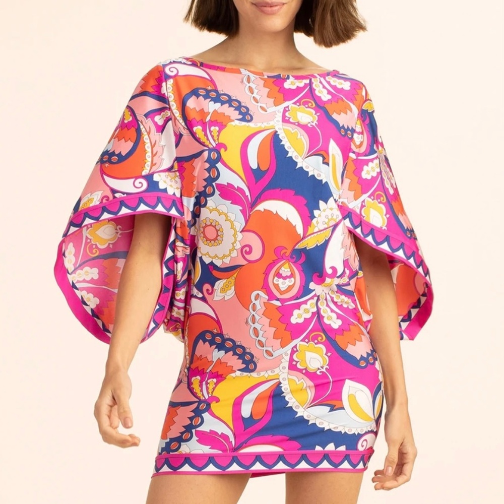 Trina Turk Sevilla Tunic Cover Up Dress Size L NWT $152
